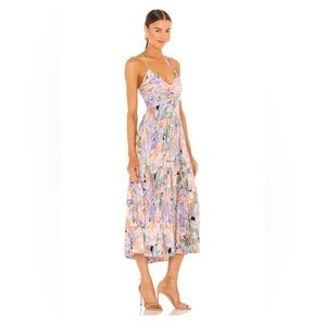 ASTR the Label Blythe Dress in Coral Multi